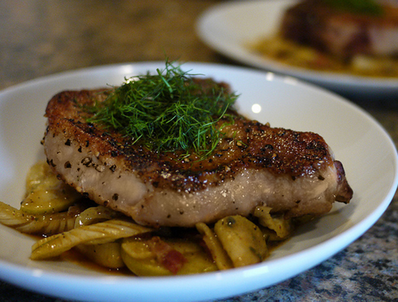 Pork Chops with Sage Pork Chops with Sage picture