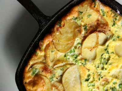 Sliced Potato and Onion Frittata Sliced Potato and Onion Frittata picture