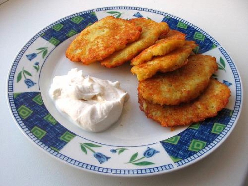Potato Pancakes With Eggs Potato Pancakes With Eggs picture