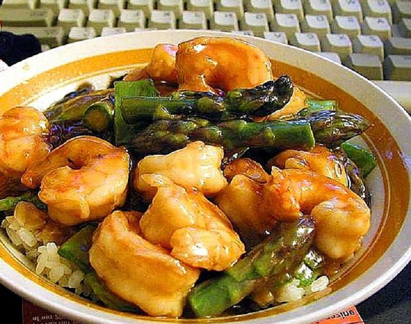 Prawns With Asparagus Prawns With Asparagus picture