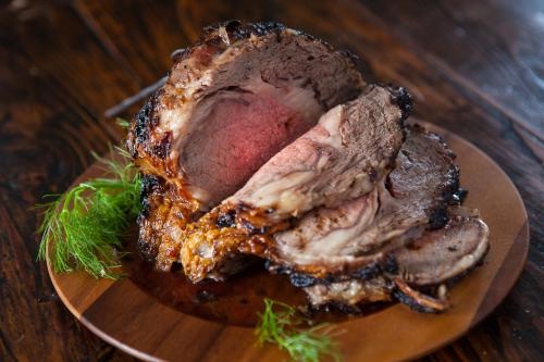 Prime Rib Roast Flamed With Brandy Prime Rib Roast Flamed With Brandy picture