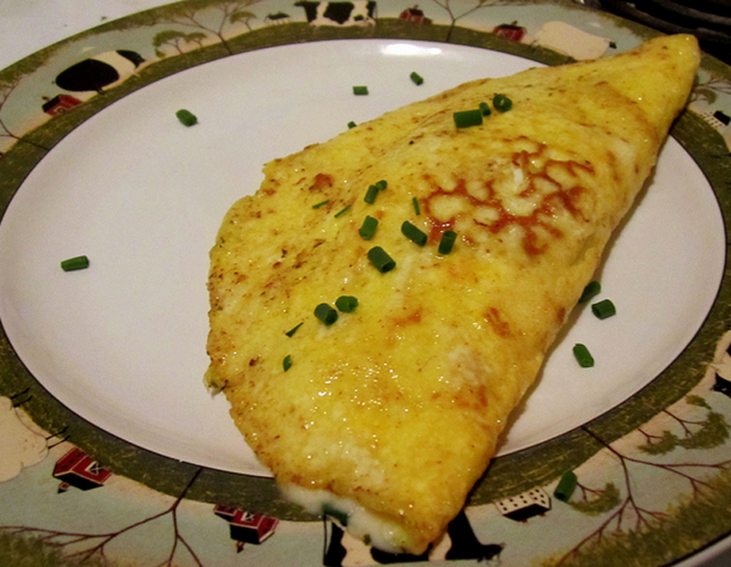 Puffy Chive Omelette Puffy Chive Omelette picture