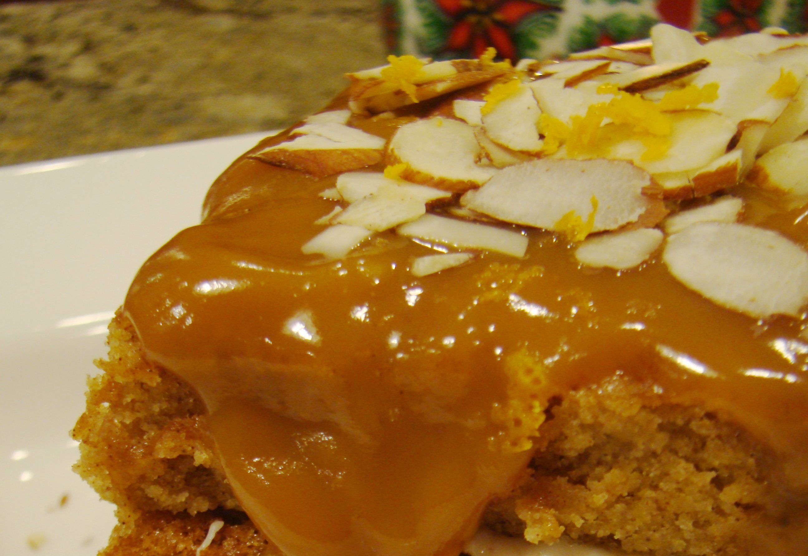 Pumpkin Gateau with Caramel and Brandy Sauce Pumpkin Gateau with Caramel and Brandy Sauce picture