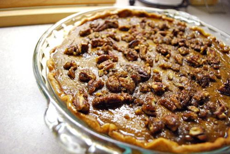 Pumpkin Pecan Pie Pumpkin Pecan Pie picture