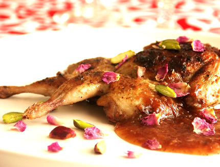 Quail In Rose Petal Sauce Quail In Rose Petal Sauce picture
