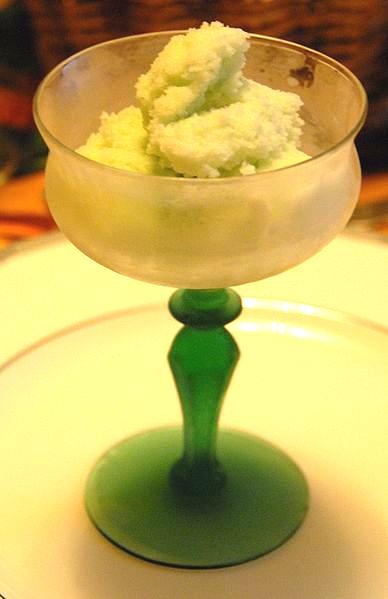 Quick Ginger Wine Lime Sorbet Quick Ginger Wine Lime Sorbet picture