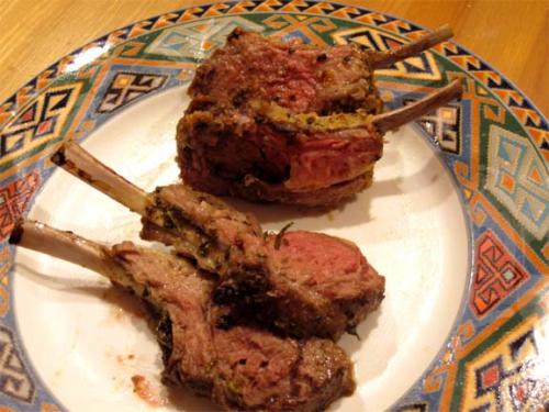 Seasoned Racks Of Lamb With Glazed Mint Sauce Seasoned Racks Of Lamb With Glazed Mint Sauce picture