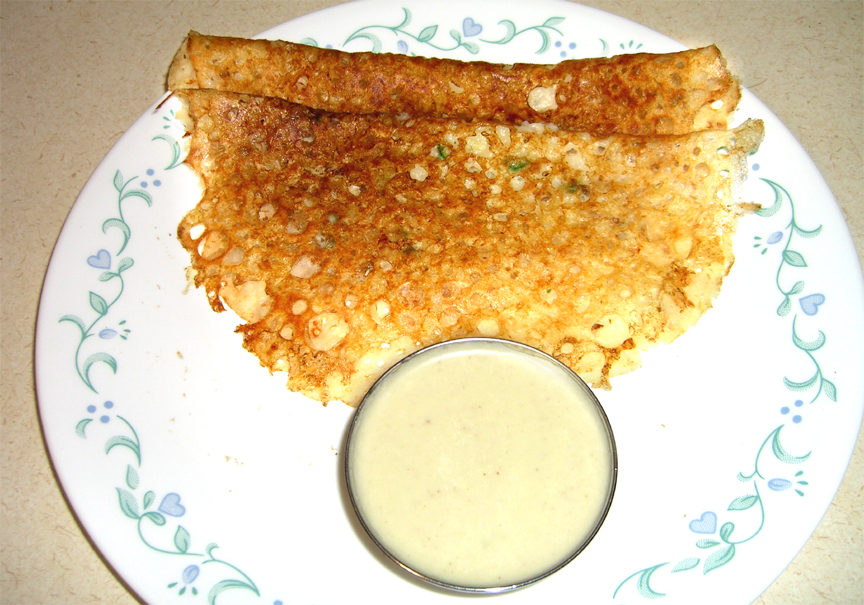 Rava Dosa and Chutney Rava Dosa and Chutney picture