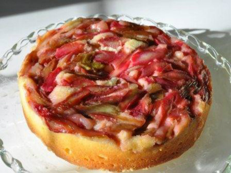 Rhubarb Upside-Down Cake Rhubarb Upside-Down Cake picture
