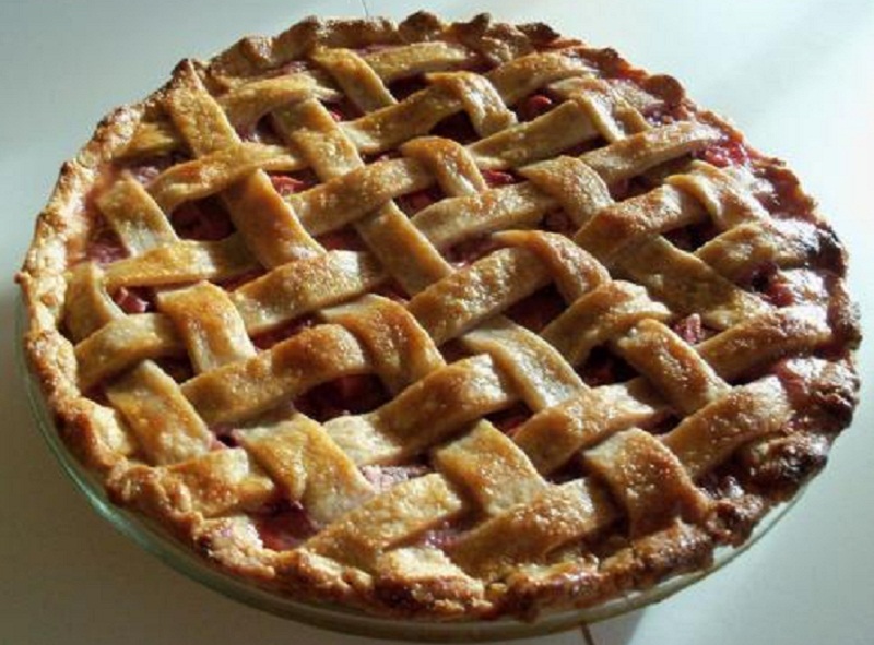 Rhubarb Cherry Pie Rhubarb Cherry Pie picture