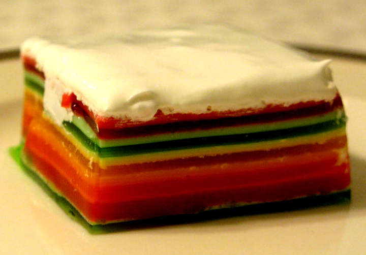 Ribbon Jell O Dessert picture