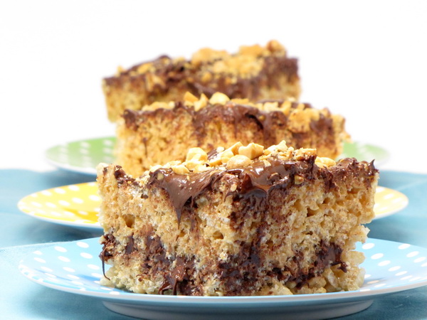 Rice Krispie Treats With Chocolate And Peanut Butter Rice Krispie Treats With Chocolate And Peanut Butter picture