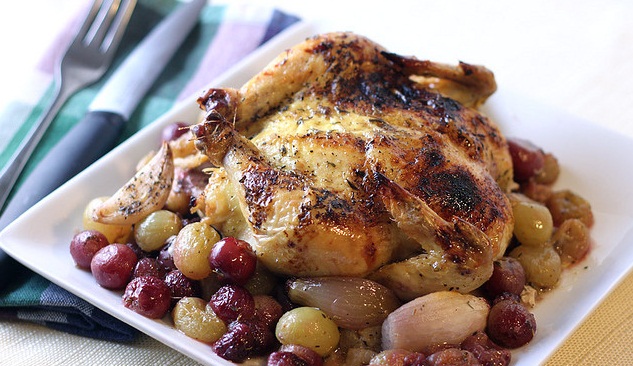 Roast Chicken with Grapes Roast Chicken with Grapes picture