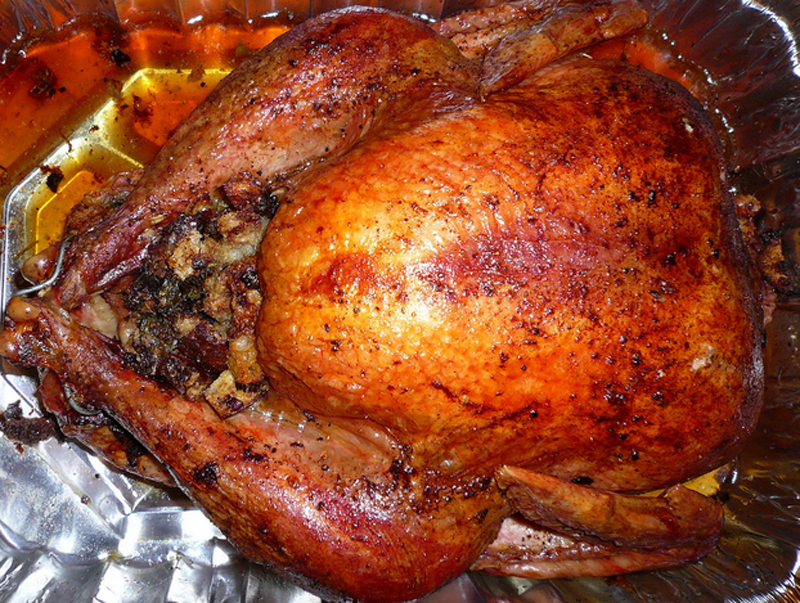 Roast Stuffed Turkey With Cranberry Sauce Roast Stuffed Turkey With Cranberry Sauce picture