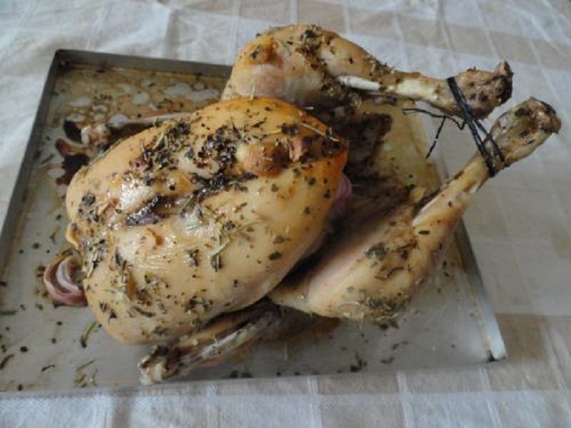 Roasted Mint Laced Chicken Roasted Mint Laced Chicken picture