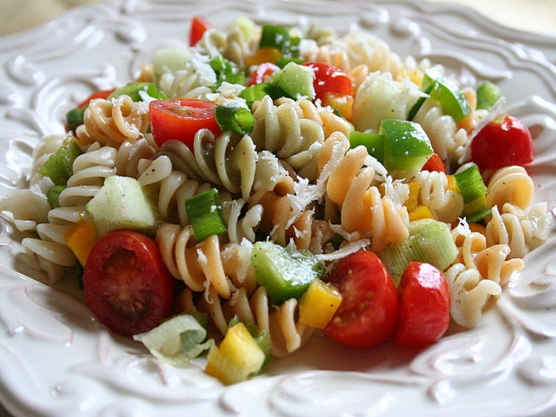 Rotini With Summer Vegetables Rotini With Summer Vegetables picture