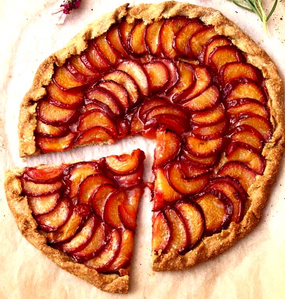 Rustic Plum and Nectarine Tart Rustic Plum and Nectarine Tart picture