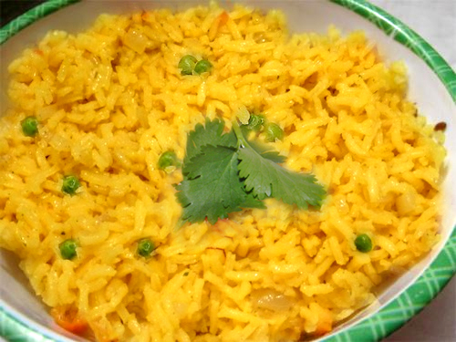 Saffron Rice with Peas Saffron Rice with Peas picture