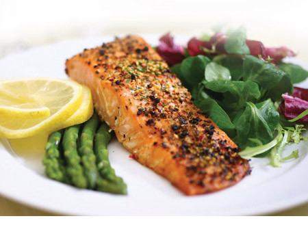 Poached Salmon Steaks Poached Salmon Steaks picture
