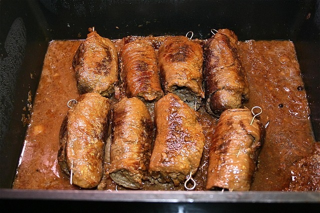 Saucy Beef Roulades Continental Saucy Beef Roulades Continental picture