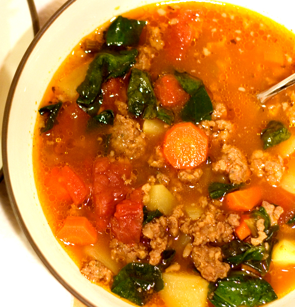 Swanson Sausage And Spinach Soup Swanson Sausage And Spinach Soup picture