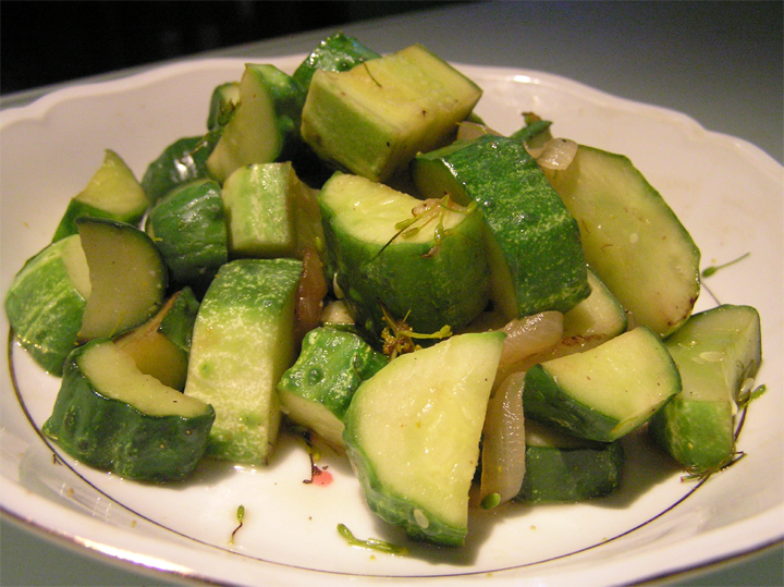 Sauteed Cucumbers Sauteed Cucumbers picture
