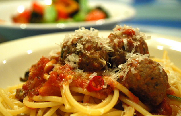 Savory Meatball N Spaghetti Bake Savory Meatball N Spaghetti Bake picture