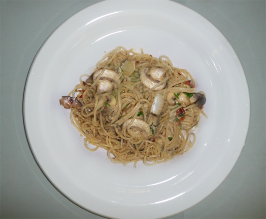 Savory Mushroom Spaghetti Savory Mushroom Spaghetti picture