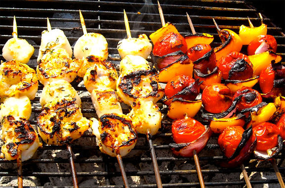 Garlic Rosemary Scallop Kabobs Garlic Rosemary Scallop Kabobs picture