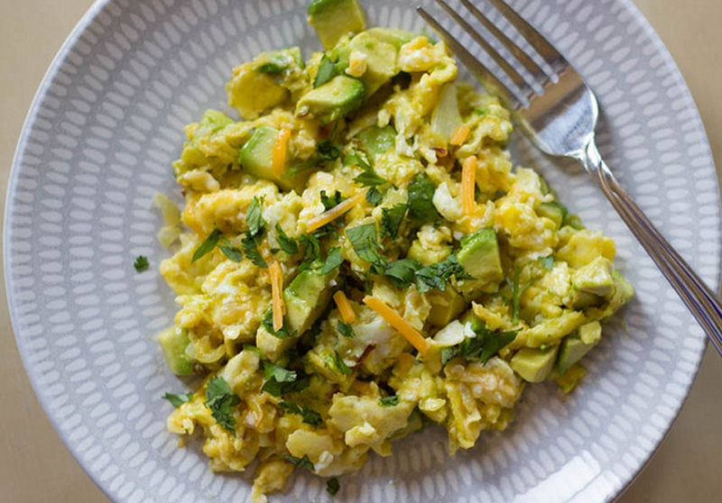 Scrambled Eggs with Avocado Scrambled Eggs with Avocado picture