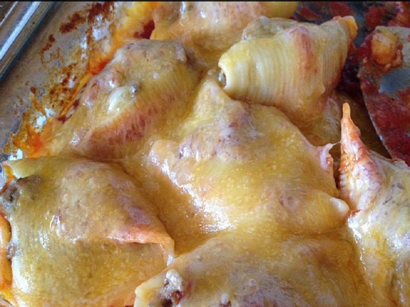 Shells Stuffed with Bacon Spinach and Ricotta Shells Stuffed with Bacon Spinach and Ricotta picture