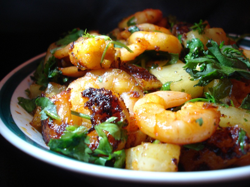 Shrimp and Jicama In Soy Sesame Sauce Shrimp and Jicama In Soy Sesame Sauce picture