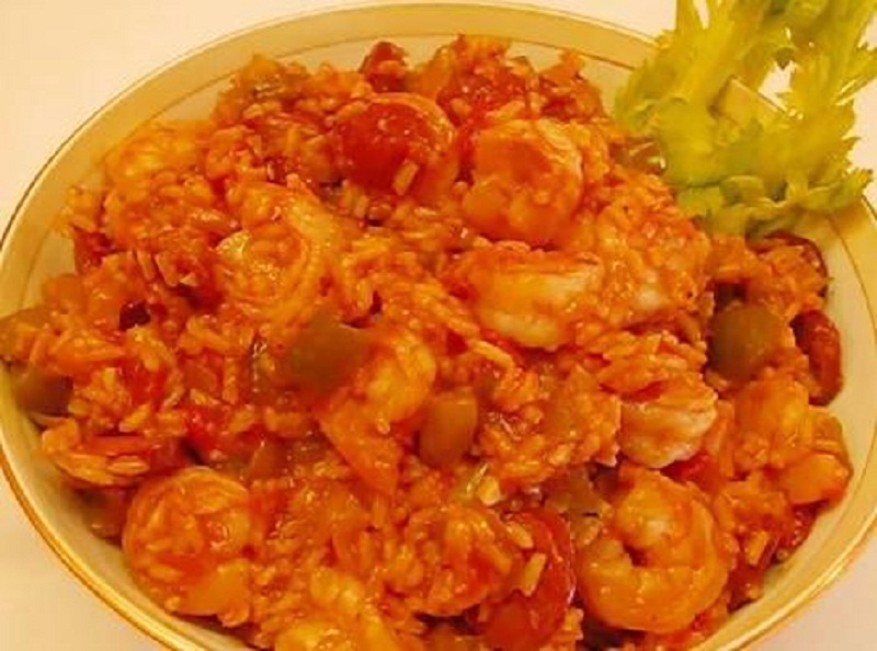 Shrimp Chicken and Sausage Jambalaya Shrimp Chicken and Sausage Jambalaya picture