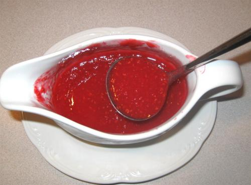 Simple Homemade Raspberry Sauce Simple Homemade Raspberry Sauce picture