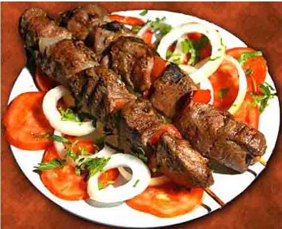 Skewered Steak And Mushrooms Skewered Steak And Mushrooms picture