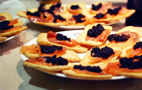 Smoked Lobster Canapes Smoked Lobster Canapes picture
