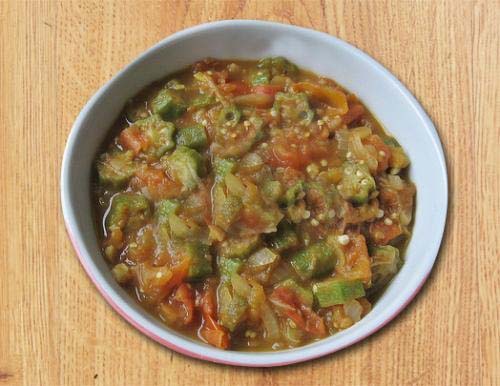 Smothered Okra Eggplant And Tomato Smothered Okra Eggplant And Tomato picture