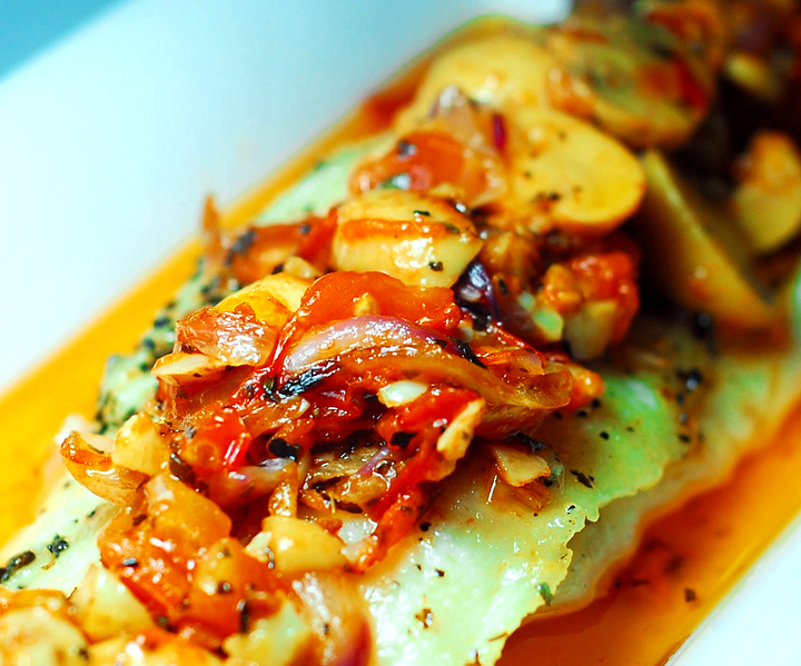 Fillet Of Sole With Tomatoes And Parsley Fillet Of Sole With Tomatoes And Parsley picture