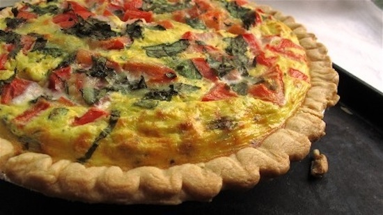 FRESH TOMATO AND BASIL QUICHE FRESH TOMATO AND BASIL QUICHE picture