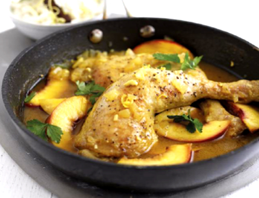 South African Nectarine and Lemon Chicken with Pilaf Rice South African Nectarine and Lemon Chicken with Pilaf Rice picture
