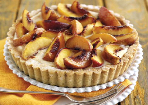 South African Peach and Spiced Ricotta Tart South African Peach and Spiced Ricotta Tart picture