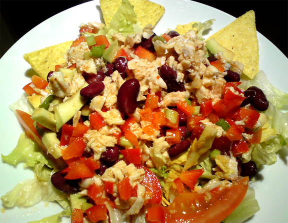 Southwestern Chicken Salad With Chipotle Caesar Dressing Southwestern Chicken Salad With Chipotle Caesar Dressing picture