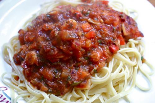 Spaghetti with Marinara Sauce Spaghetti with Marinara Sauce picture