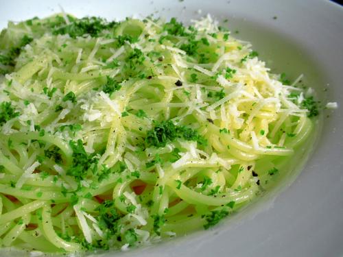 Spaghetti with Pesto Sauce Spaghetti with Pesto Sauce picture