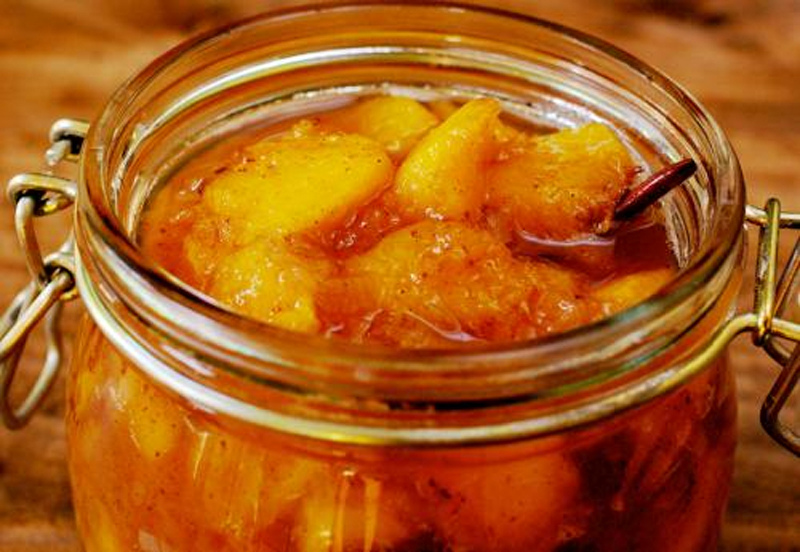 Spiced Pickled Peaches Spiced Pickled Peaches picture