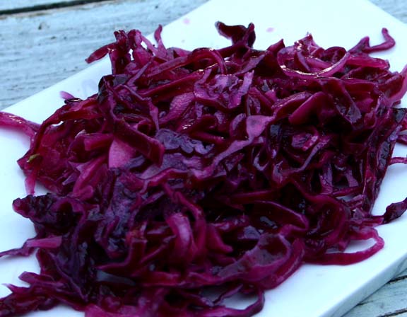 Spicy Red Cabbage with Apples Onions and Raisins Spicy Red Cabbage with Apples Onions and Raisins picture