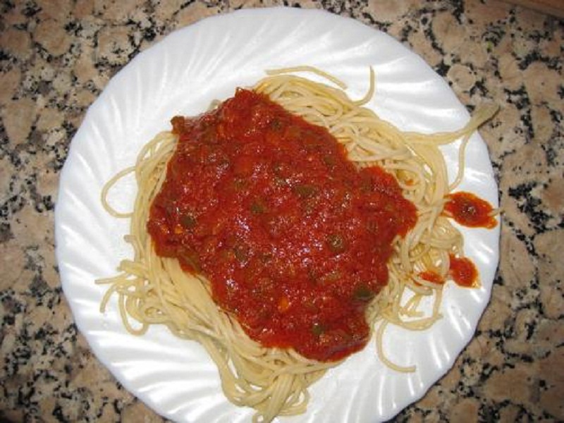 Spicy Sausage with Pasta Spicy Sausage with Pasta picture