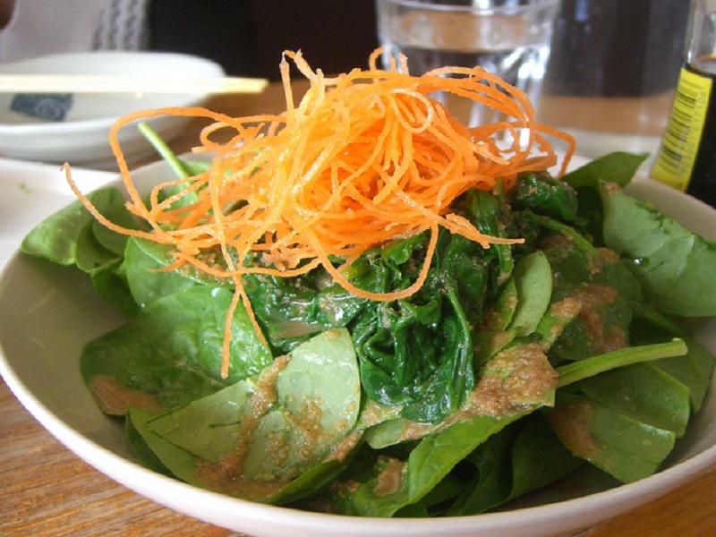 Spinach Salad with Sesame Dressing Spinach Salad with Sesame Dressing picture