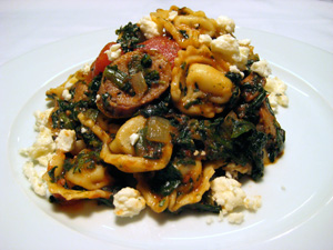 Herb Tortellini with Spinach, Turkey Sausage & Feta Herb Tortellini with Spinach, Turkey Sausage & Feta picture