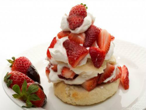 Strawberry Shortcake With Whipped Topping Strawberry Shortcake With Whipped Topping picture